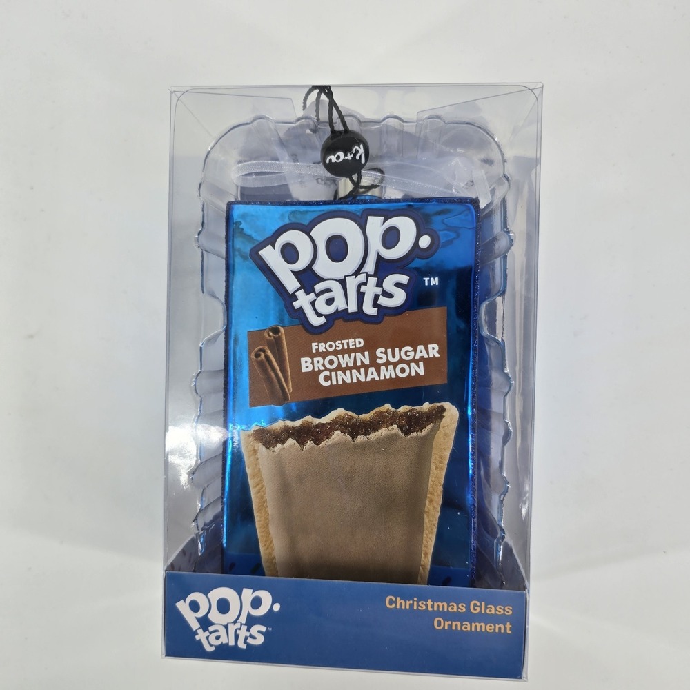 Kat & Annie‎ Pop-Tarts Pastry Glass Christmas Ornament Food Whimsy